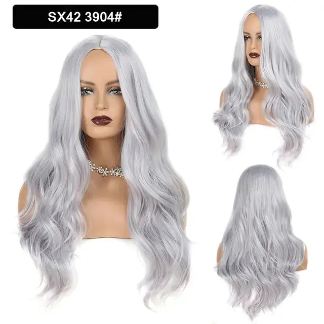 Wavy Middle Part Wigs GLR SHOPPING
