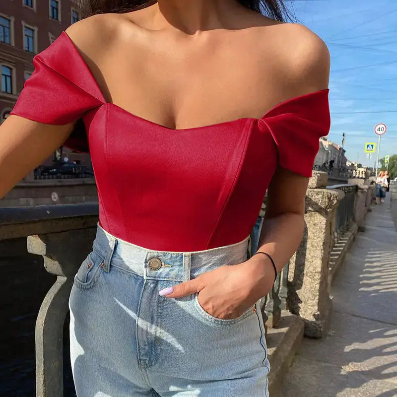 Elegant Satin Top GLR SHOPPING