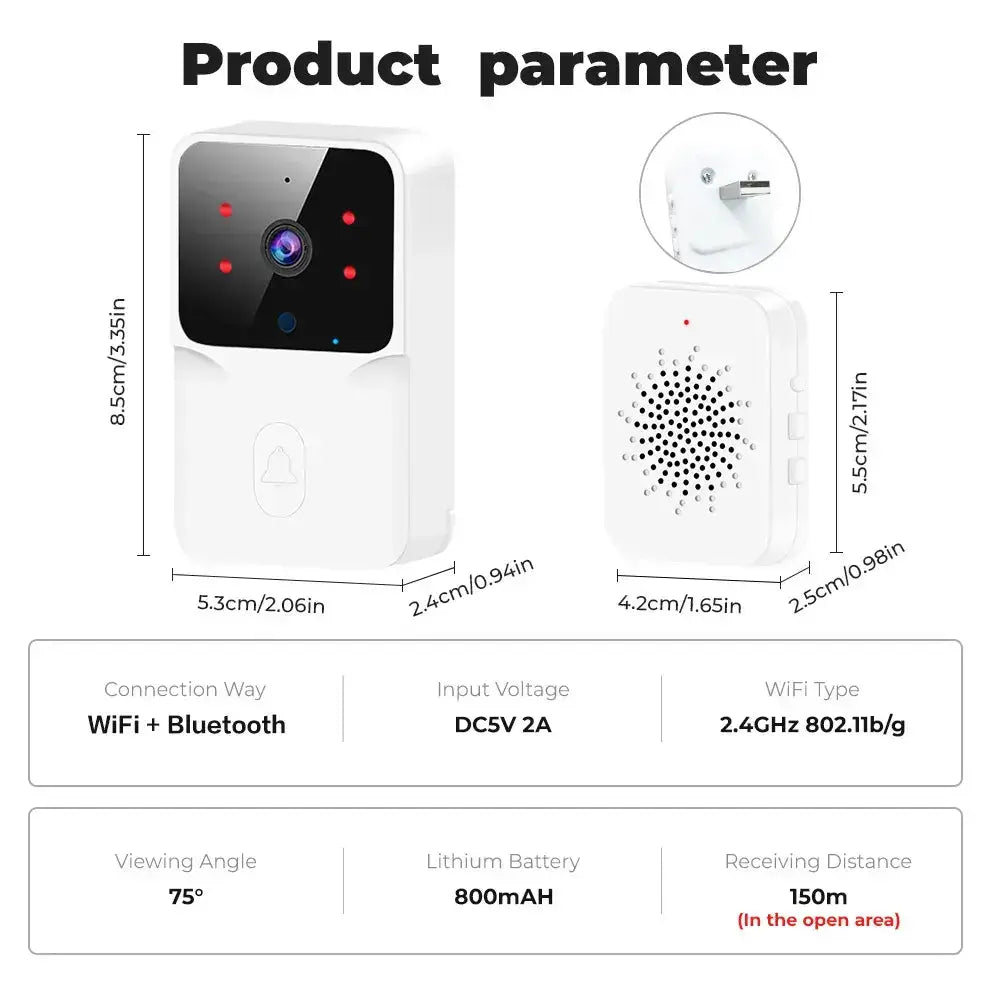 Wi-Fi Video Doorbell GLR SHOPPING