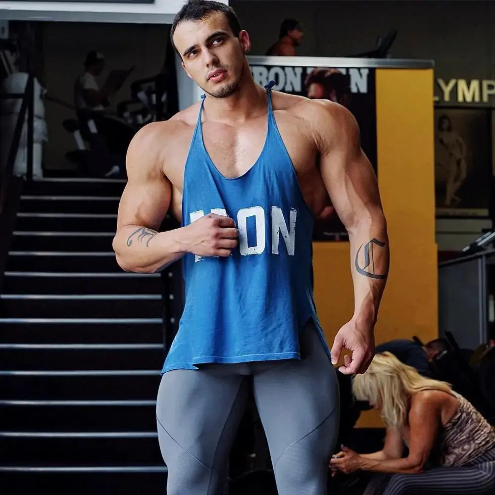 Men's Athletic Printed Gym Workout Bodybuilding Tank Tops GLR SHOPPING