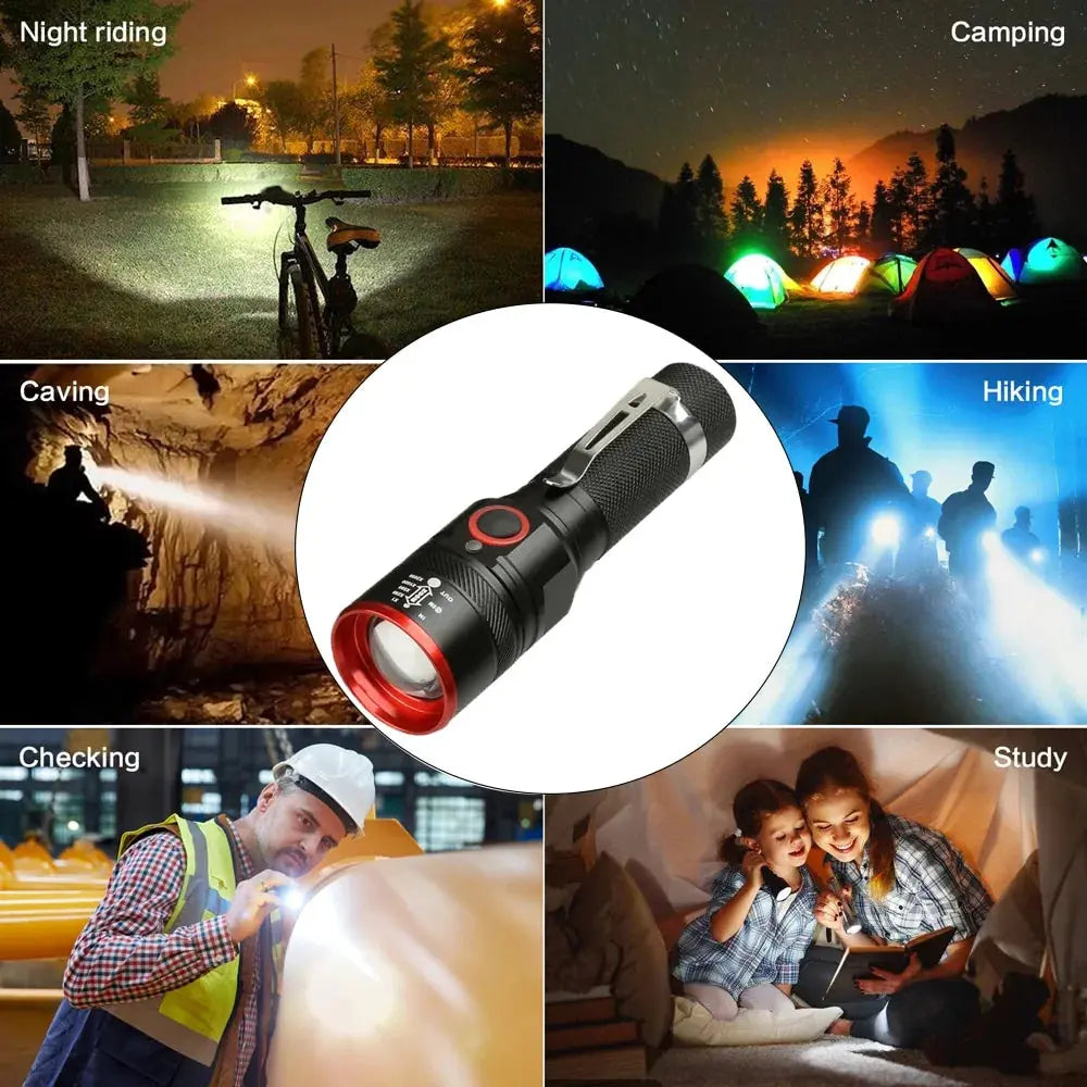 Waterproof 5200LM USB Rechargeable Flash light GLR SHOPPING