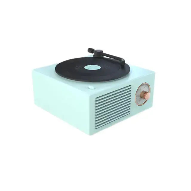 New Retro Vinyl Wireless Bluetooth Speaker Alarm Clock GLR SHOPPING