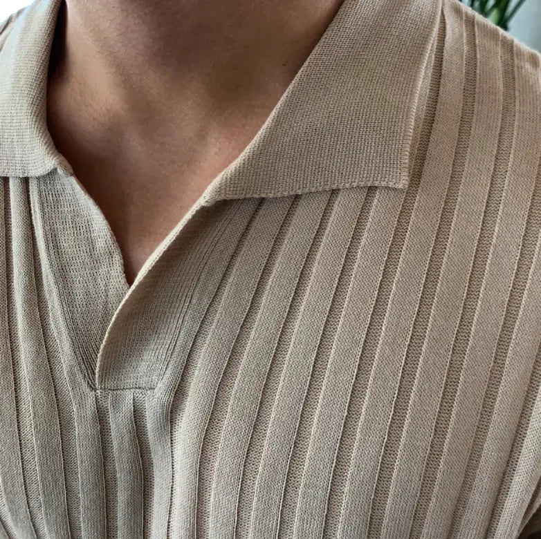 VG Khaki Collar Shirt GLR SHOPPING