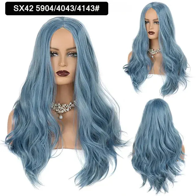 Wavy Middle Part Wigs GLR SHOPPING