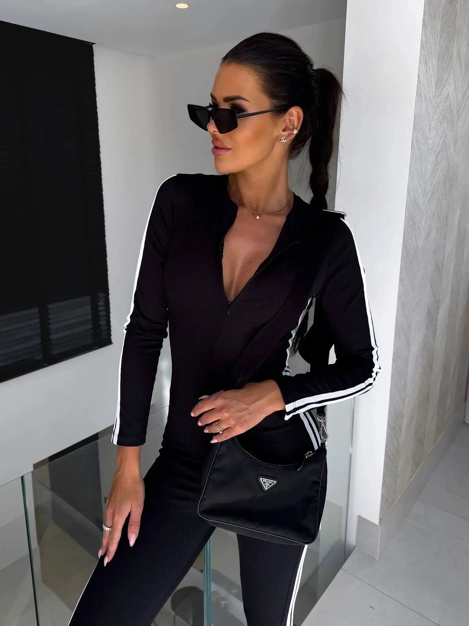 Geneva V-Neck Jumpsuit GLR SHOPPING