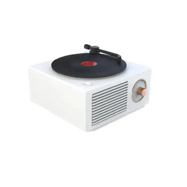 New Retro Vinyl Wireless Bluetooth Speaker Alarm Clock GLR SHOPPING