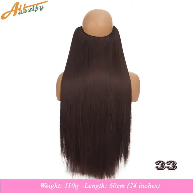 Synthetic No Clip Artificial Hair GLR SHOPPING