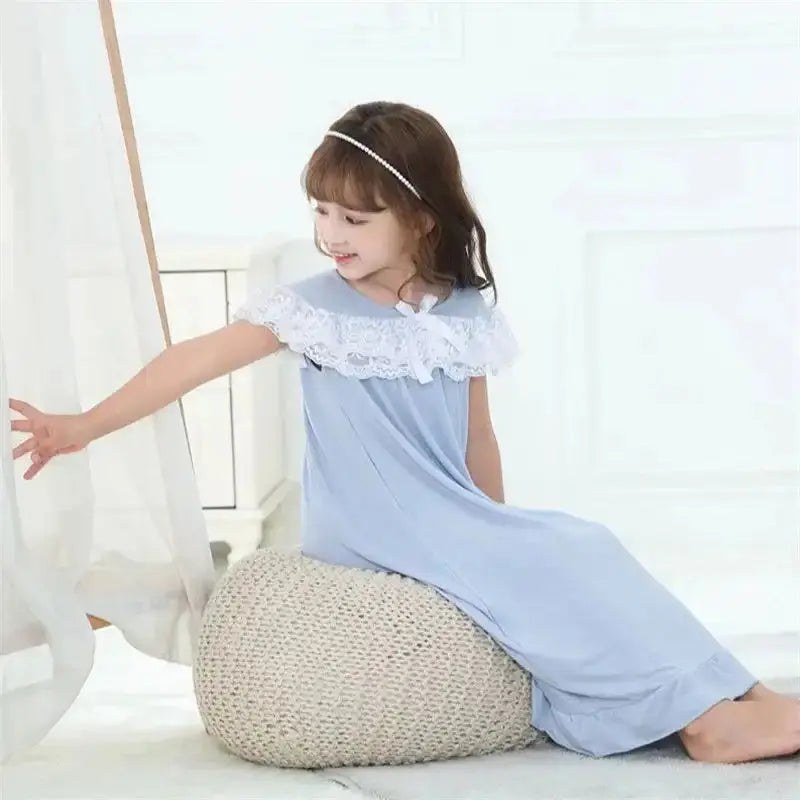 Girls Short Sleeve Pajama Dress GLR SHOPPING