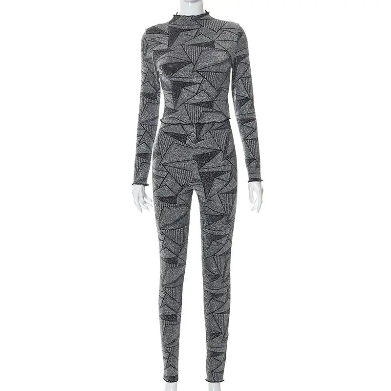 Elastic Two Piece Top Leggings Set GLR SHOPPING