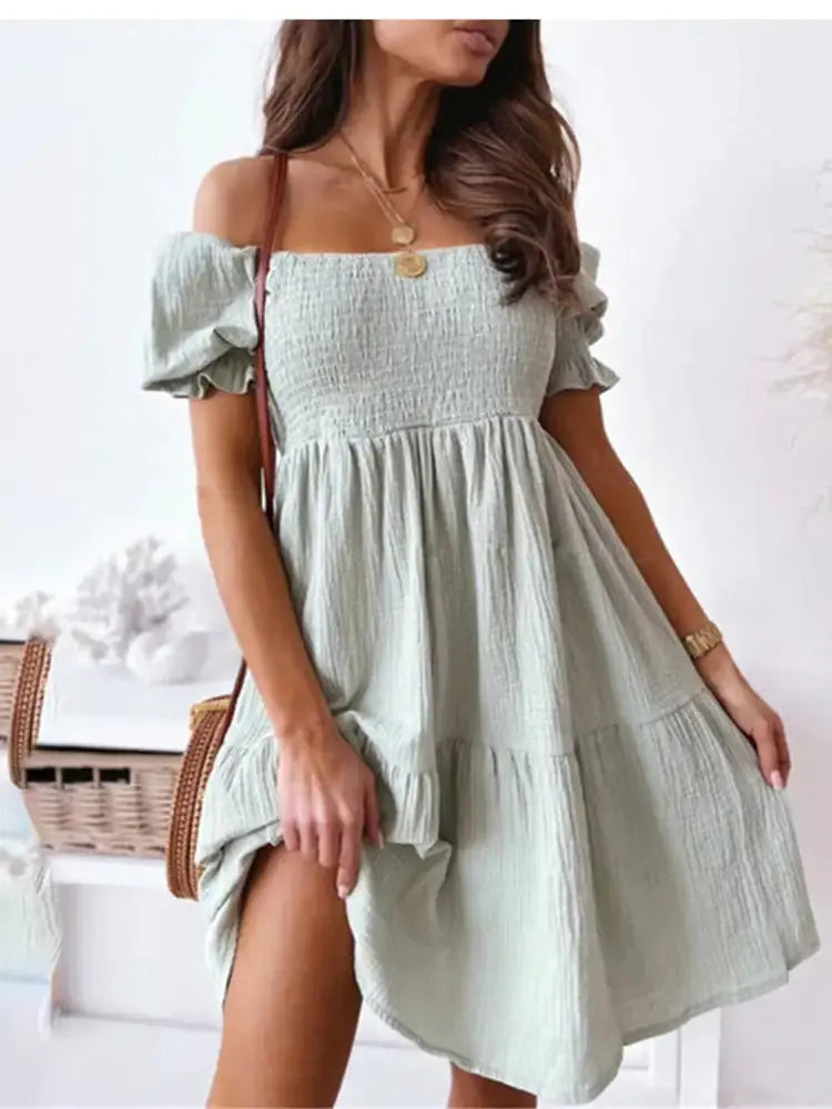Queen Plain Short Dress GLR SHOPPING