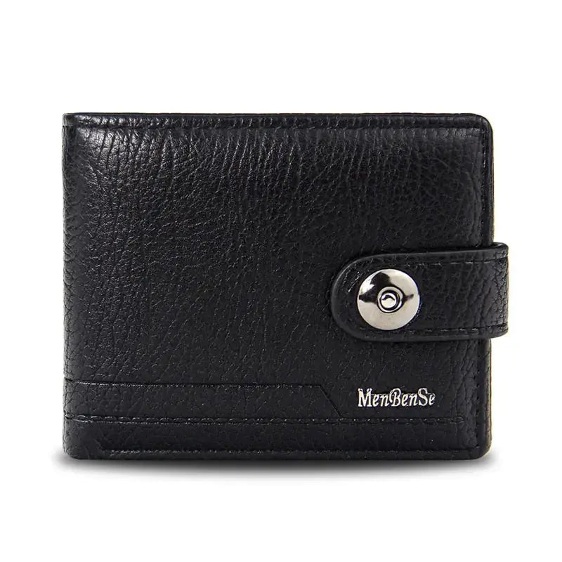 Men's Retro Woven Pattern Leather Wallet GLR SHOPPING