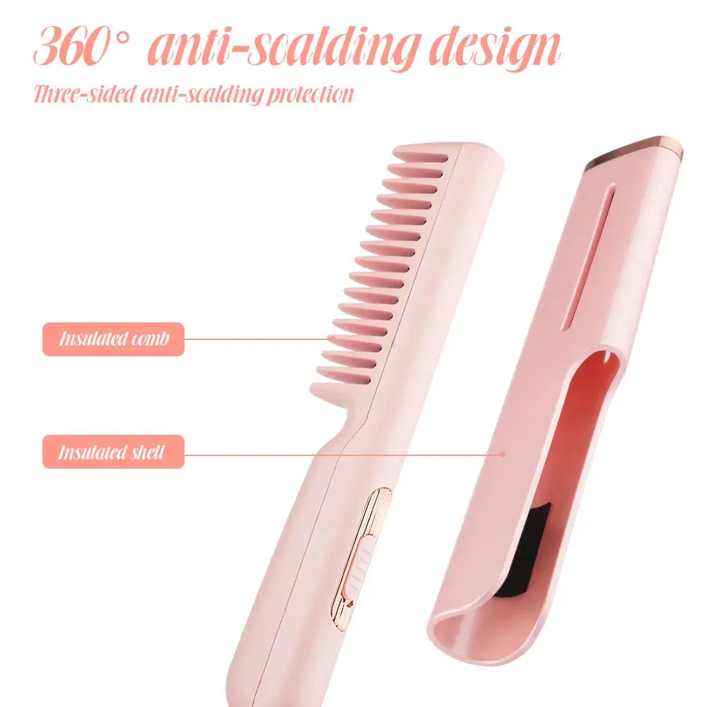 2-in-1 USB Heated Hair Comb GLR SHOPPING