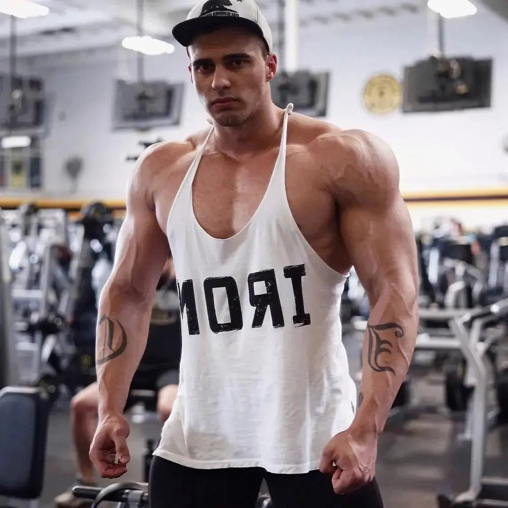 Men's Athletic Printed Gym Workout Bodybuilding Tank Tops GLR SHOPPING