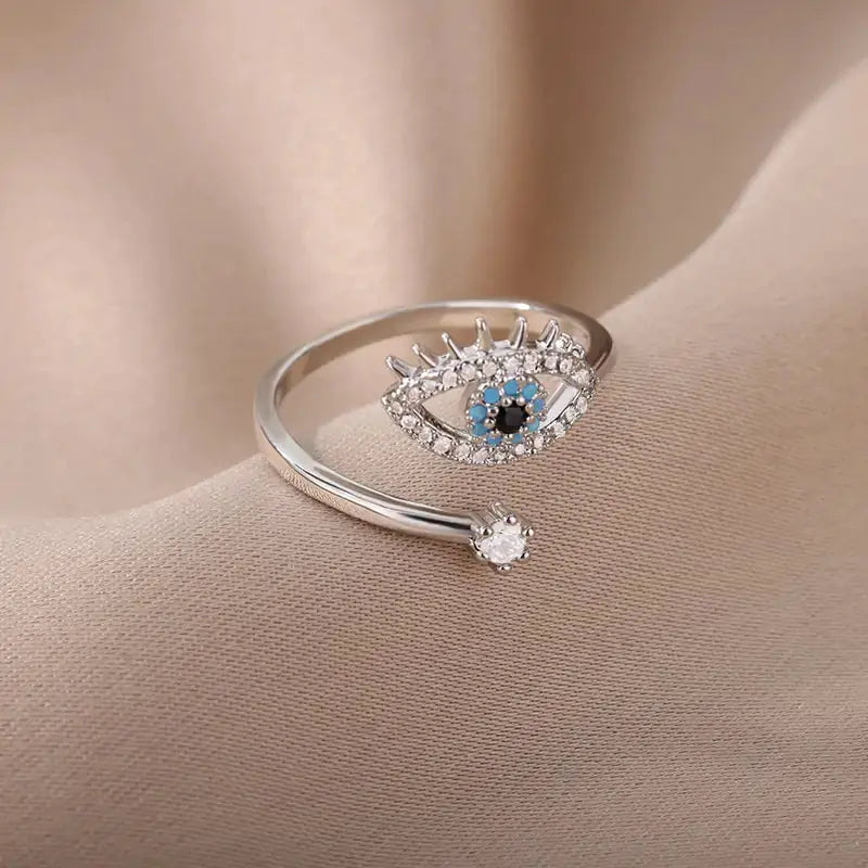 Turkish Blue Evil Eye Rings GLR SHOPPING