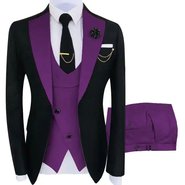 Fit Tuxedo 3 Piece Set GLR SHOPPING