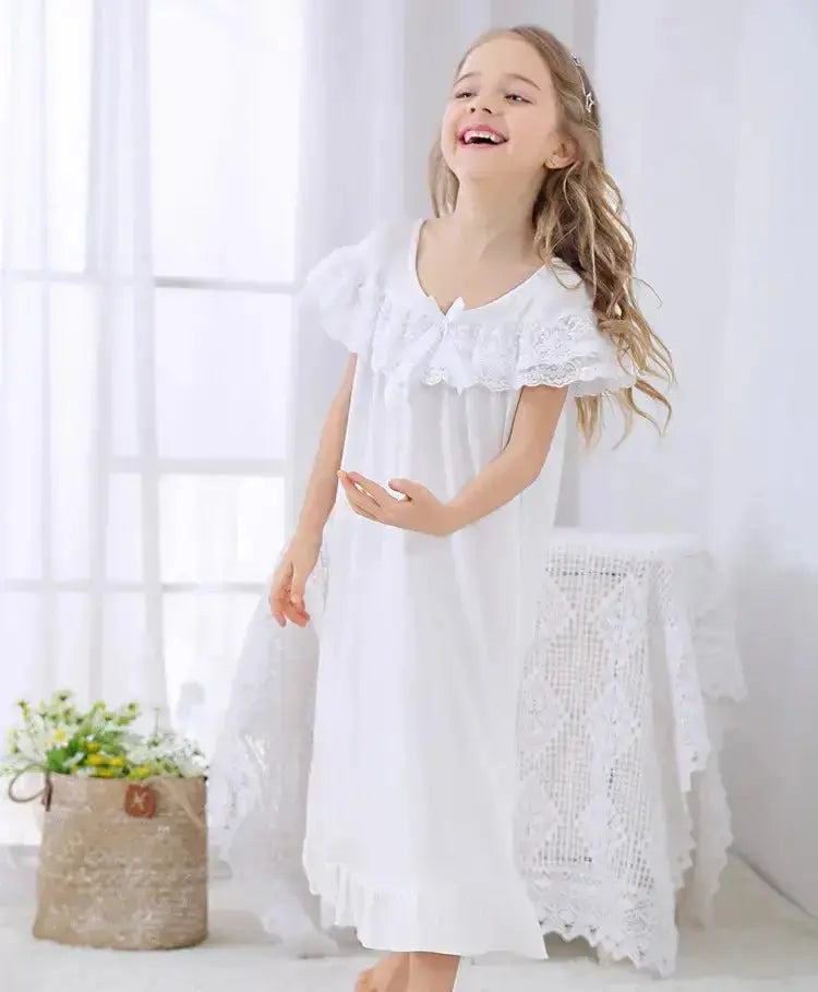 Girls Short Sleeve Pajama Dress GLR SHOPPING