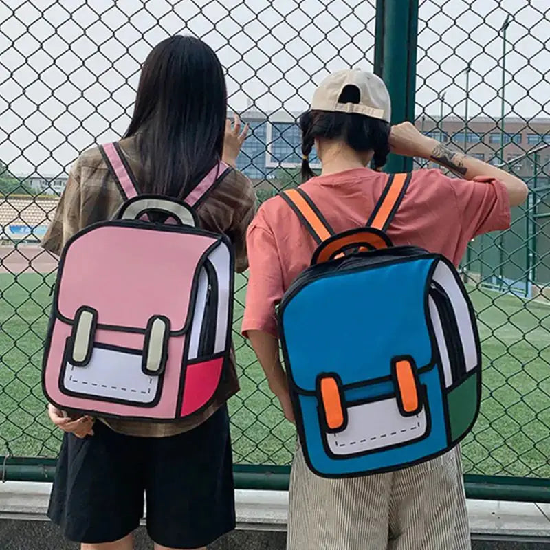 Fashion Unisex Cute Comic Bookbag GLR SHOPPING