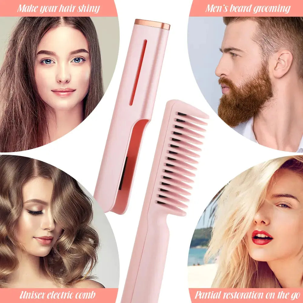 2-in-1 USB Heated Hair Comb GLR SHOPPING