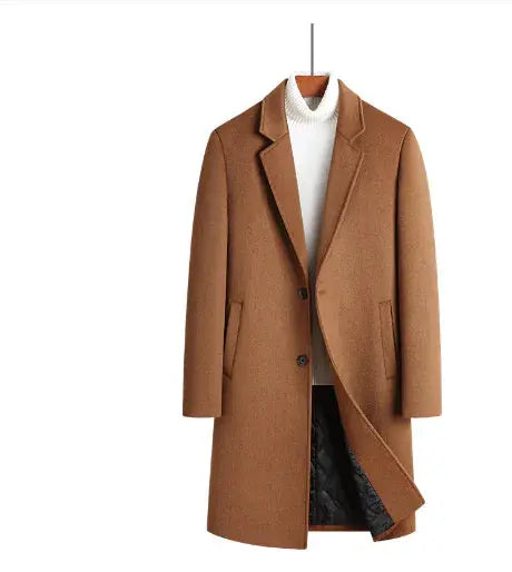 Men's Wool Trench Coat GLR SHOPPING