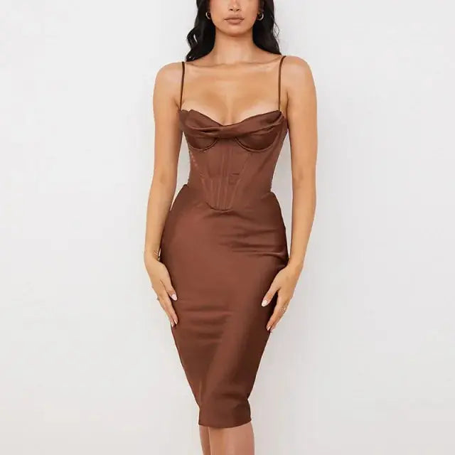 Satin Summer Dress GLR SHOPPING