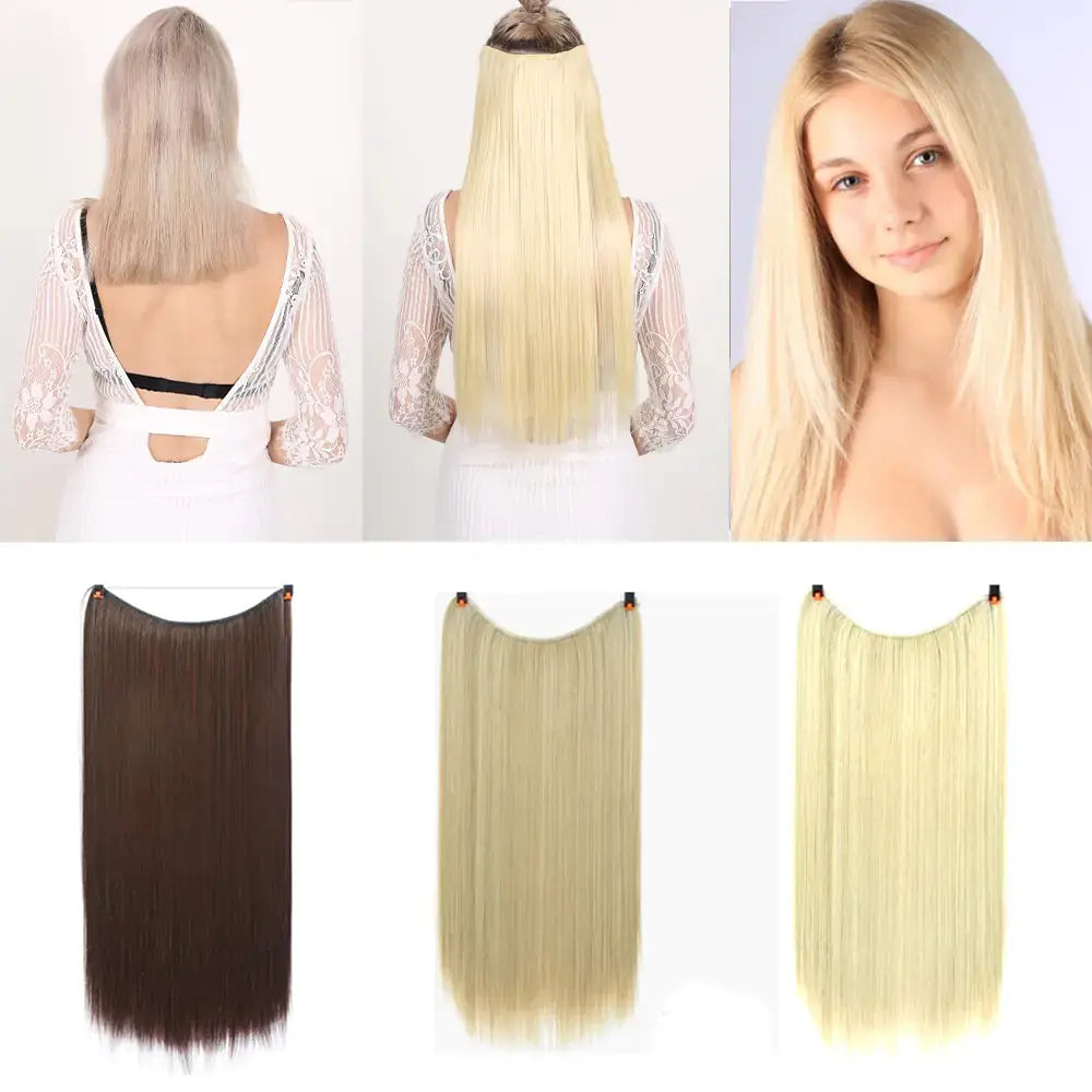 Synthetic No Clip Artificial Hair GLR SHOPPING