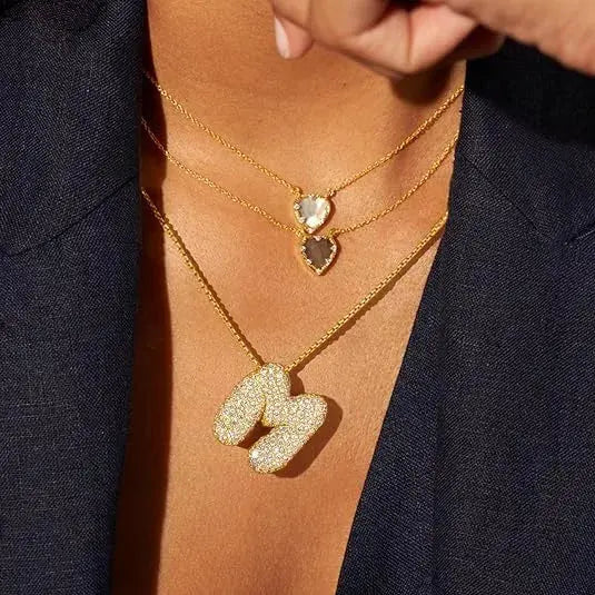 Letter Initial Necklace GLR SHOPPING