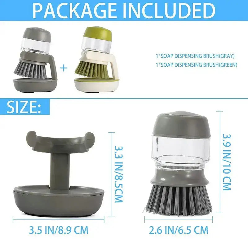 Dishwashing Brush with Soap Dispenser GLR SHOPPING