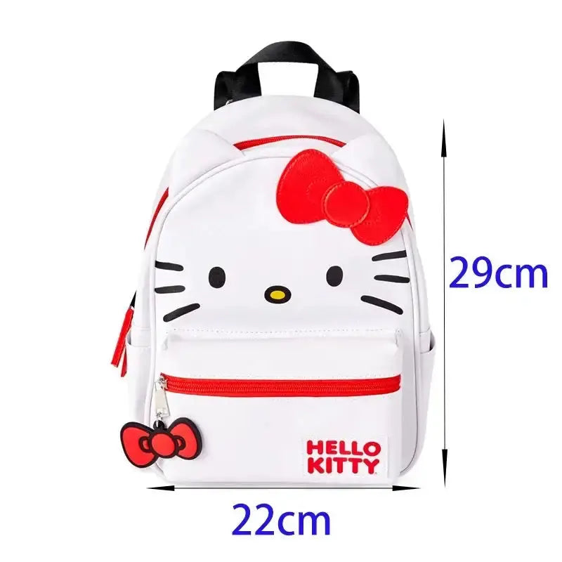 Red White Bow Backpack Bag GLR SHOPPING