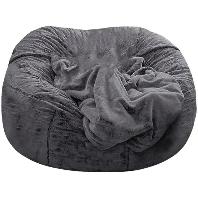 Giant Fluffy Fur Bean Bag GLR SHOPPING