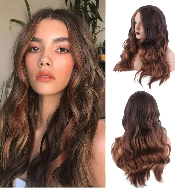 Wavy Middle Part Wigs GLR SHOPPING