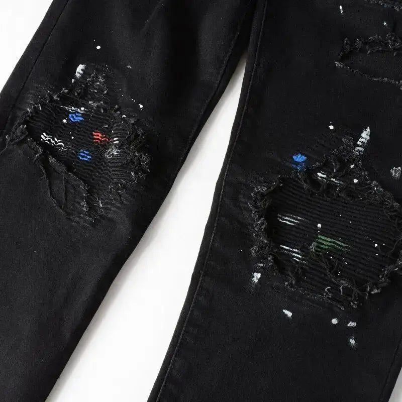 Ripped Painted Jeans GLR SHOPPING