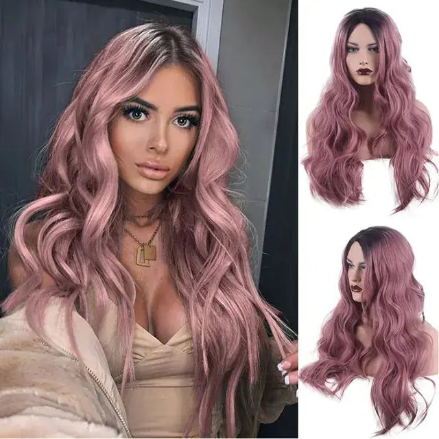 Wavy Middle Part Wigs GLR SHOPPING