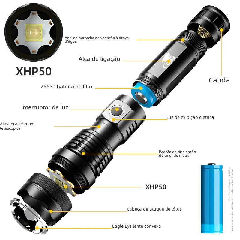 X92 USB Ultra Bright Flashlight GLR SHOPPING