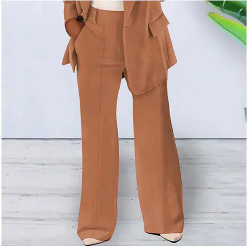 Solid Color Blazer Long Sleeve GLR SHOPPING