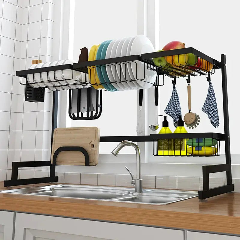 Stainless Steel U-shaped Kitchen Dish Rack GLR SHOPPING