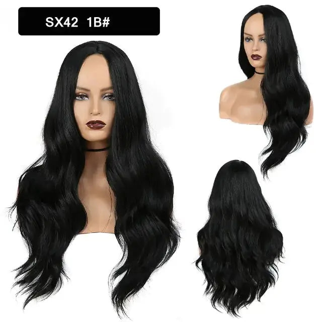 Wavy Middle Part Wigs GLR SHOPPING