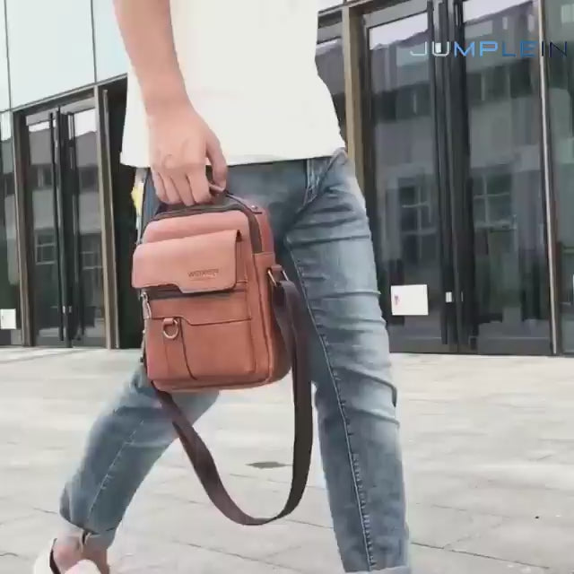 Load video: Men's Messenger Bag