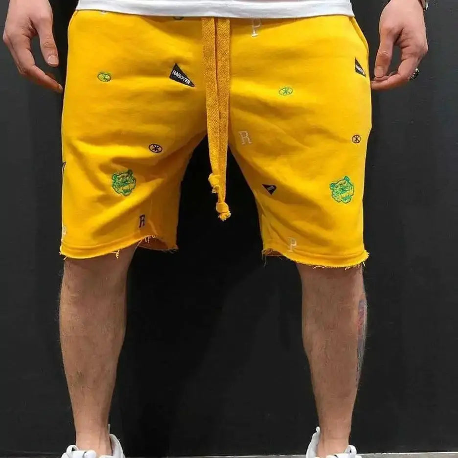 Shorts Atléticos Masculinos de Malha GLR SHOPPING