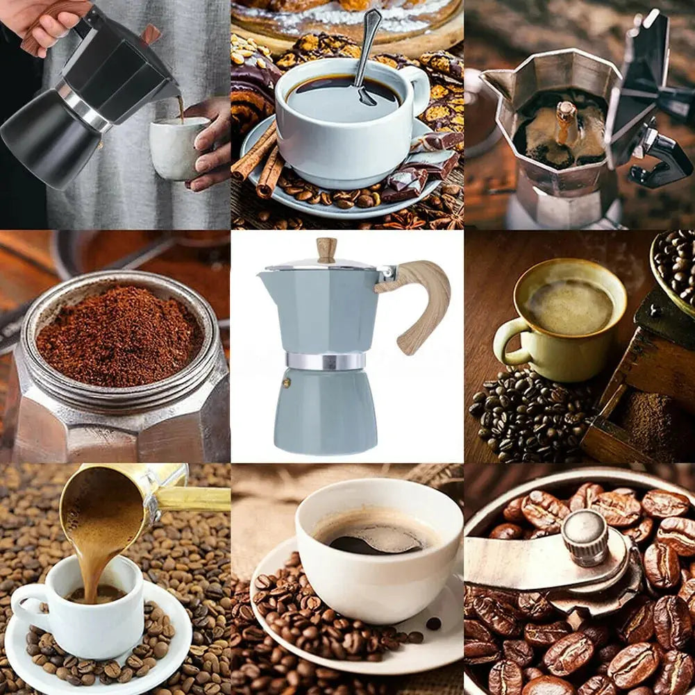 Portable Octagonal Espresso Coffee Maker GLR SHOPPING