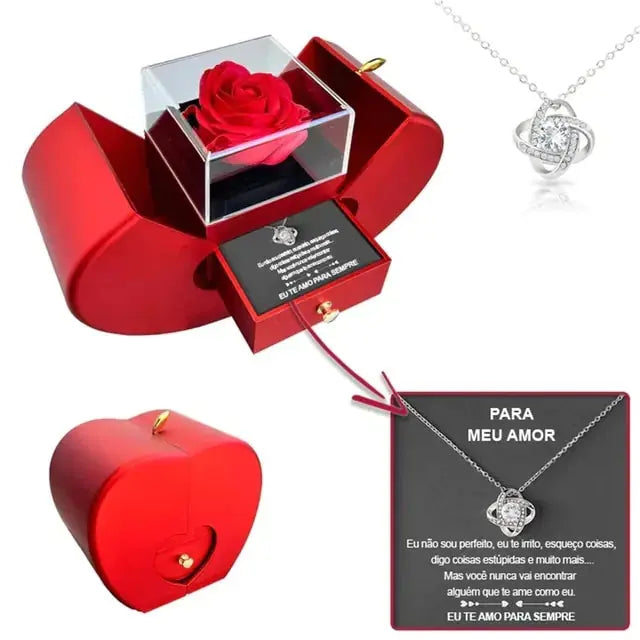 Eternal Flower Apple Jewelry Box GLR SHOPPING