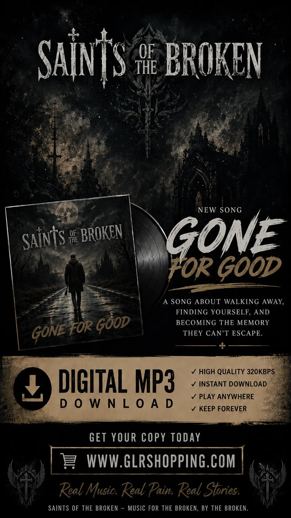 Gone for Good — MP3 Digital Download | Saints of the Broken GLR SHOPPING