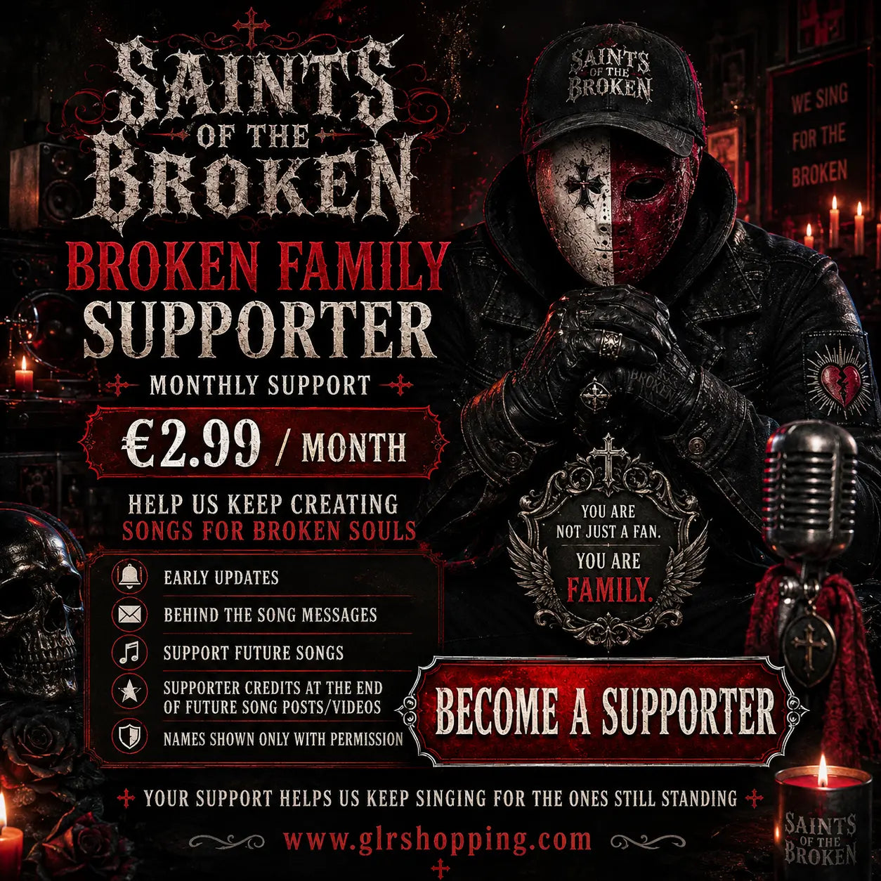 Broken Family Supporter — Monthly Support GLR SHOPPING
