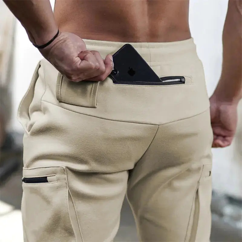 Sports Pants Multi-pocket Zipper Men GLR SHOPPING