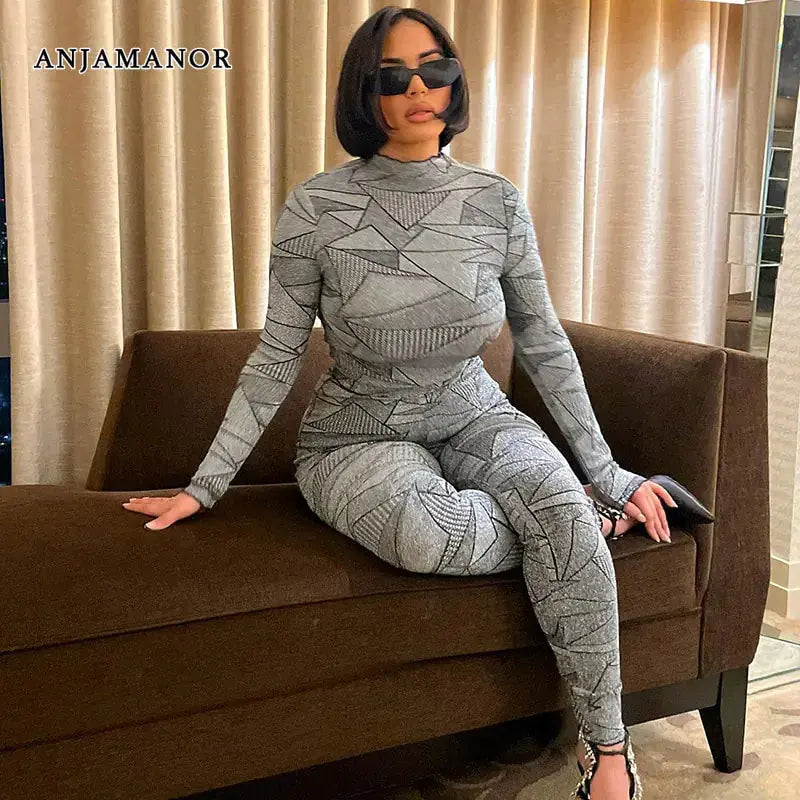 Elastic Two Piece Top Leggings Set GLR SHOPPING