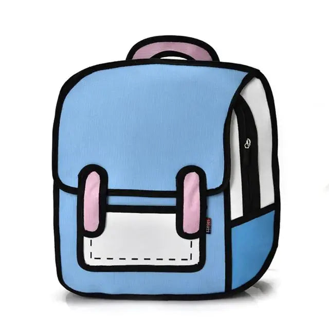Fashion Unisex Cute Comic Bookbag GLR SHOPPING