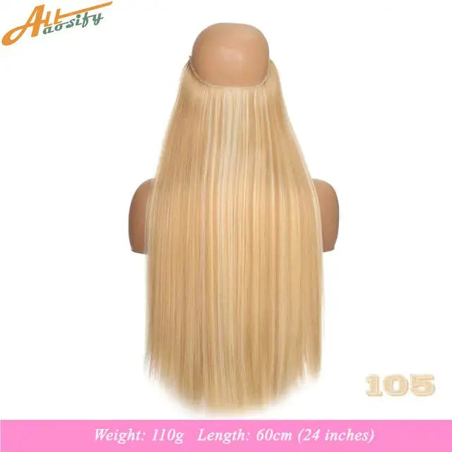 Synthetic No Clip Artificial Hair GLR SHOPPING