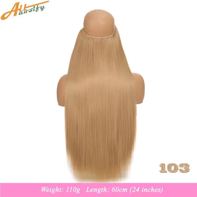 Synthetic No Clip Artificial Hair GLR SHOPPING