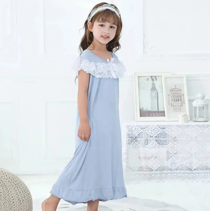 Girls Short Sleeve Pajama Dress GLR SHOPPING