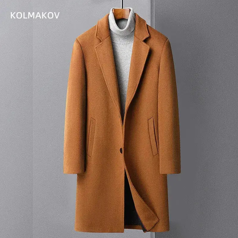 Men's Wool Trench Coat GLR SHOPPING