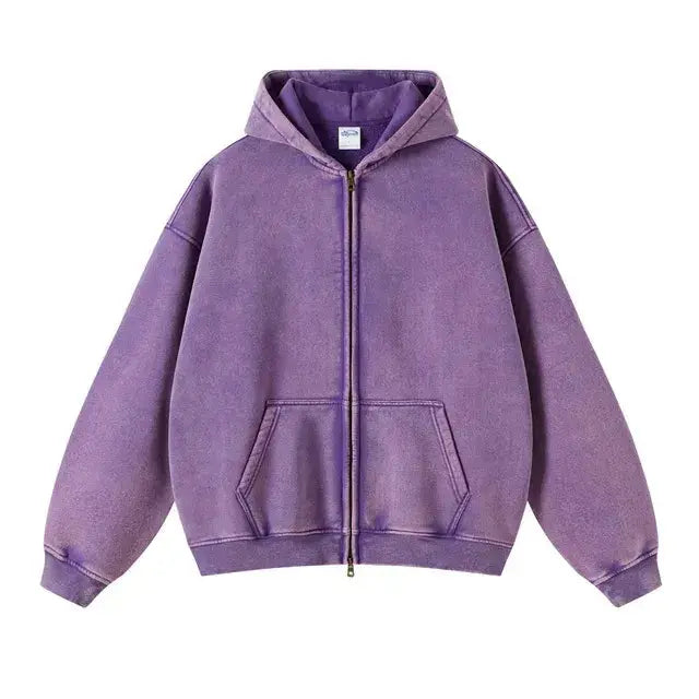 Fleece Zippered Batik Hoodies GLR SHOPPING